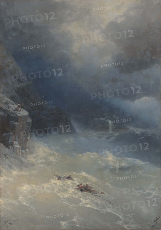 Storm at Cape Aya, 1899. Creator: Aivazovsky; Ivan Konstantinovich (1817-1900).
