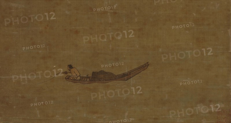 Angler on a Wintry Lake. (The oldest known depiction of a fishing reel), 1195. Creator: Ma Yuan (1160-1225).