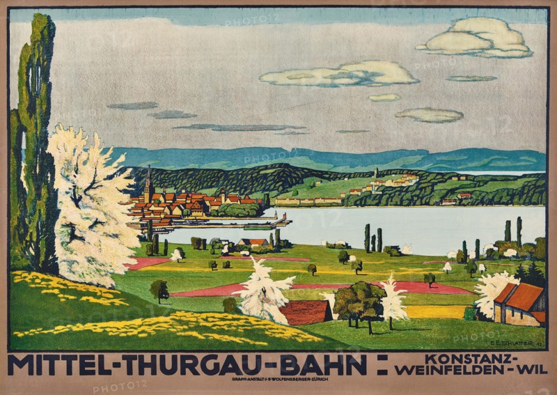 Mittel-Thurgau-Bahn, 1912. Creator: Schlatter; Ernst Emil (1883-1954).