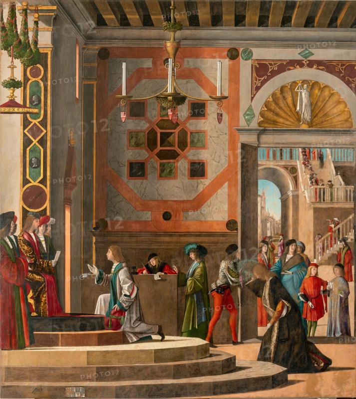 Ambassadors depart (The Legend of Saint Ursula), c1495. Creator: Carpaccio; Vittore (1460-1526).