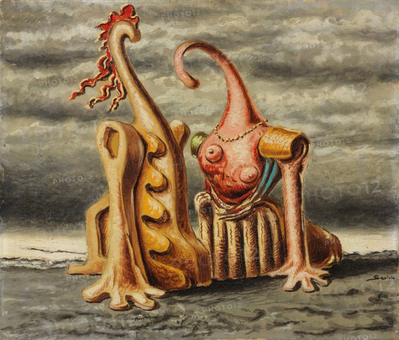 Idillio marino (Marine Idyll), 1944. Creator: Savinio; Alberto (1891-1952).