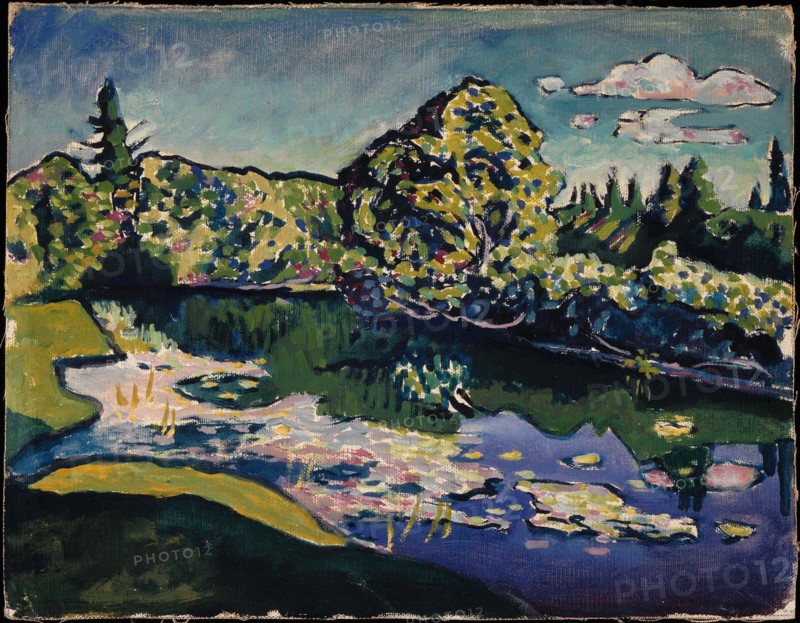 Akhtyrka. Park Pond, 1917. Creator: Kandinsky; Wassily Vasilyevich (1866-1944).