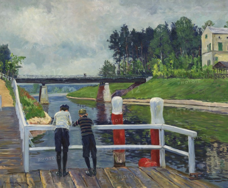 On the Landing Stage, 1906. Creator: Franck; Philipp (1860-1944).