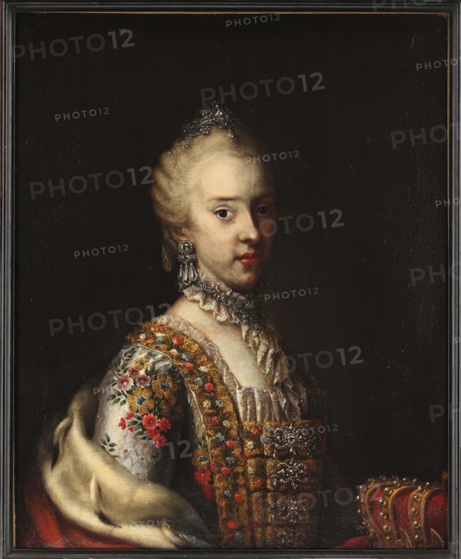 Portrait of Archduchess Maria Carolina of Austria (1752-1814), Queen of Naples and Sicily, c1770. Creator: Anonymous ().