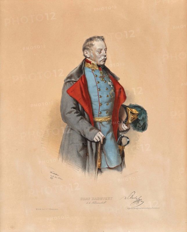 Portrait of Field marshal Josef Graf Radetzky of Radetz (1766-1858) , 1849. Creator: Kriehuber; Josef (1800-1876).