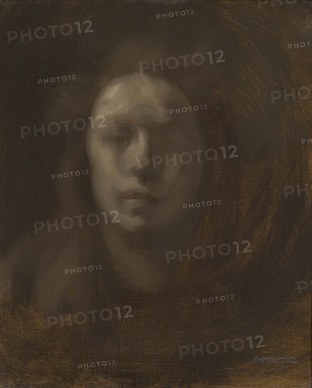 Girl with her Hair Down, 1900-1905. Creator: Carrière; Eugène (1849-1906).