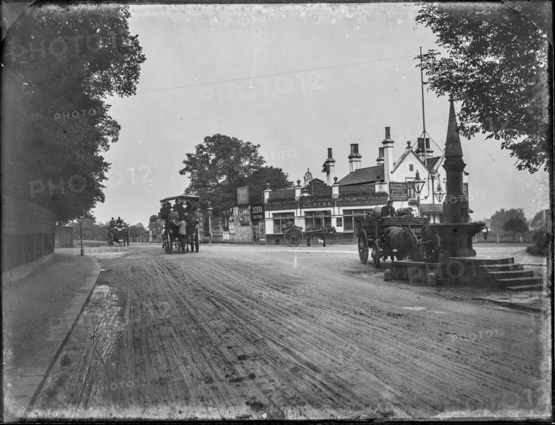 Railway Tavern, Upper Richmond Road, Barnes, Richmond Upon Thames, Greater London Authority, 1904. Creator: William O Field.