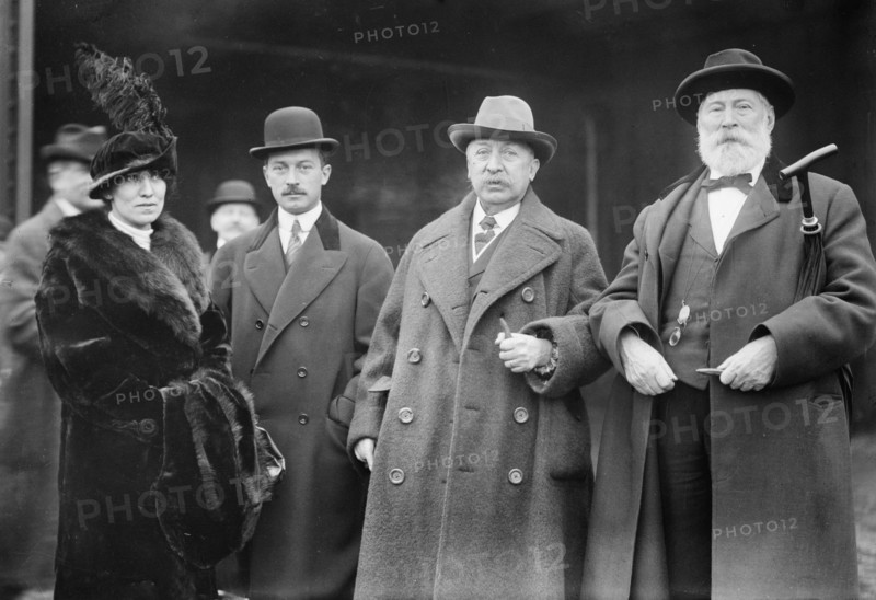 Mme. V. de Valenzuela, R. Reyes Jr., Gen. R. Reyes, J.M. Eder, 1913. Creator: Bain News Service.