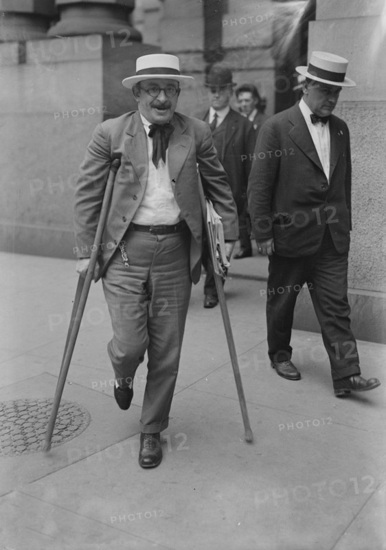 Alex. Berkman [on crutches], 1917. Creator: Bain News Service.