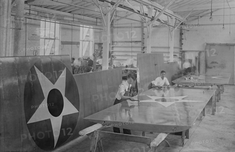 Assembling plane wings, 1917. Creator: Bain News Service.