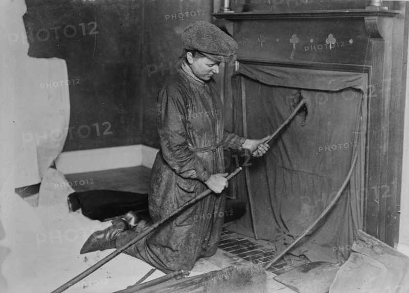Woman chimney sweep, between c1915 and 1918. Creator: Bain News Service.