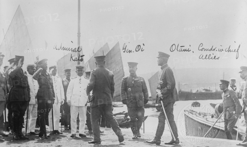 Admiral Kato; Gen. Oi; Otani, Comdr. in Chief Allies; Nakajimia..., between c1915 and c1920. Creator: Bain News Service.
