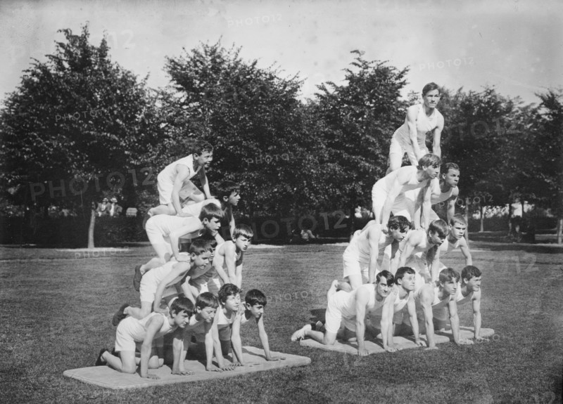 Blind athletes at Overbrook, Pa., 1911. Creator: Bain News Service.