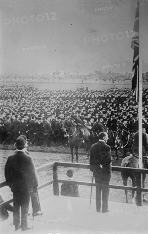 Carson addressing Ulster Army, 1914. Creator: Bain News Service.