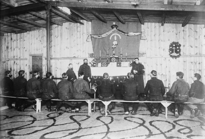 Chapel of Russian prisoners, Zossen, 1915. Creator: Bain News Service.