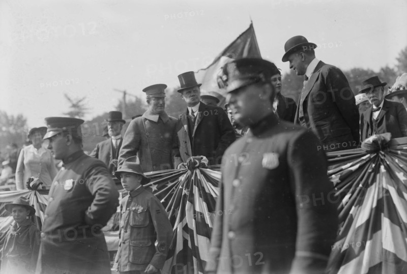 Governor Charles Seymour Whitman reviews National Guard, between c1910 and c1915. Creator: Bain News Service.