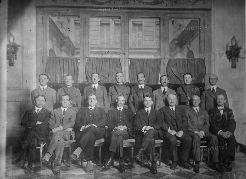 Intelligence chiefs, peace conference., between c1915 and c1920. Creator: Bain News Service.
