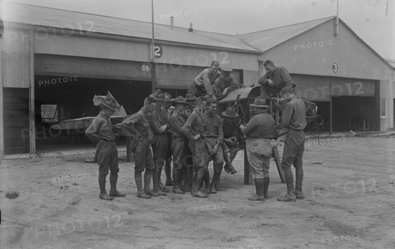 Lt. W.V. Page explaining, between c1915 and c1920. Creator: Bain News Service.