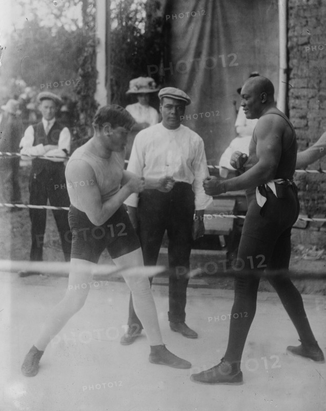 Marty Cutler, Burns, Jack Johnson, between c1910 and c1915. Creator: Bain News Service.