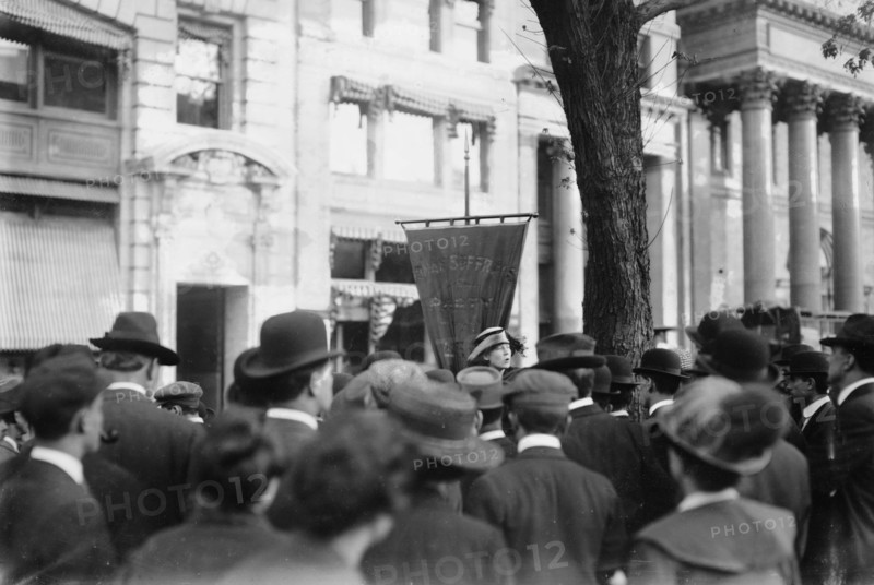 Miss Parks at Madison Sq., between c1910 and c1915. Creator: Bain News Service.