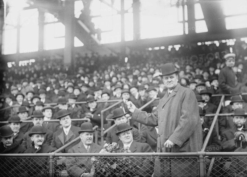 Pennsylvania Governor John K. Tener at Ebbets Field (baseball), 1914. Creator: Bain News Service.