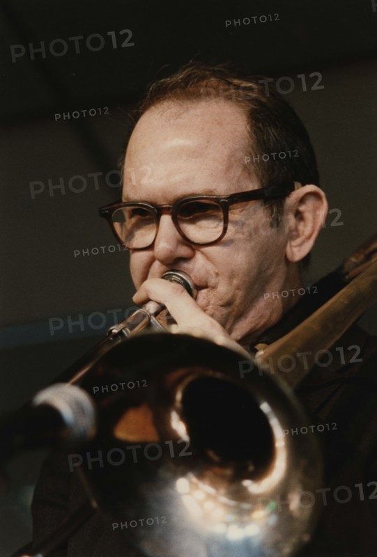 Jimmy Knepper, Jazz Inn Party, Nordwijk, Netherlands, 1989. Creator: Brian Foskett.