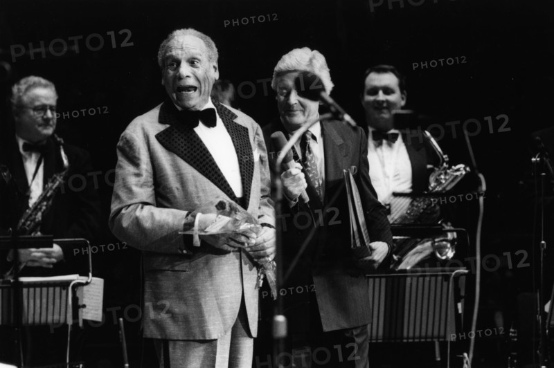 Edmundo Ross and Orchestra, Michael Aspel, 1994. Creator: Brian Foskett.