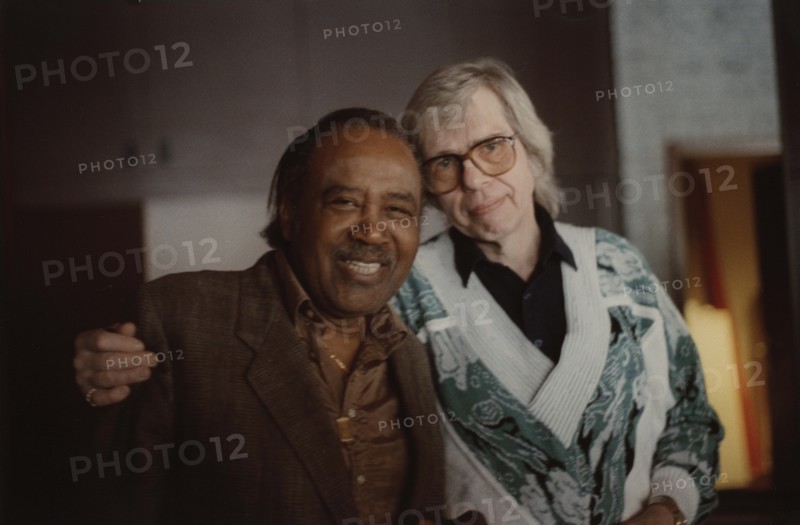 Harry "Sweets" Edison and Bob Brookmeyer, Jazz Inn Party, Nordwijk, Netherlands, 1989. Creator: Brian Foskett.