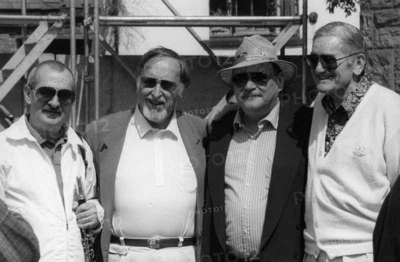 Kenny Davern, Brian Peerless, Warren Vache, Ralph Sutton, Brecon, 1994. Creator: Brian Foskett.