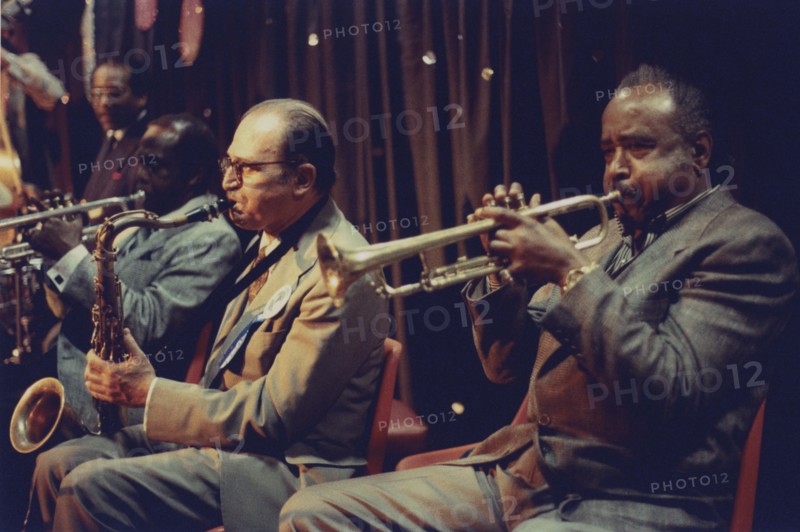 Al Cohn and Harry "Sweets" Edison, Edinburgh Jazz Festival, 1987. Creator: Brian Foskett.