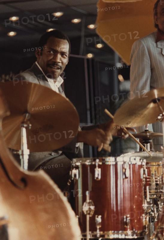 Alvin Queen, Jazz Inn Party, Nordwijk, Netherlands, 1989. Creator: Brian Foskett.