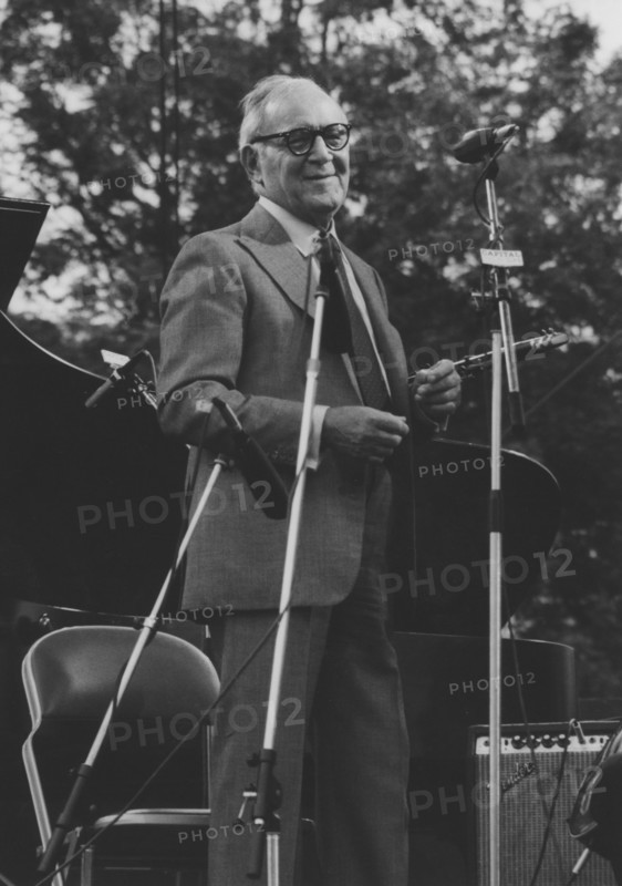 Benny Goodman, Capital Radio Jazz Festival, Knebworth,1982. Creator: Brian Foskett.