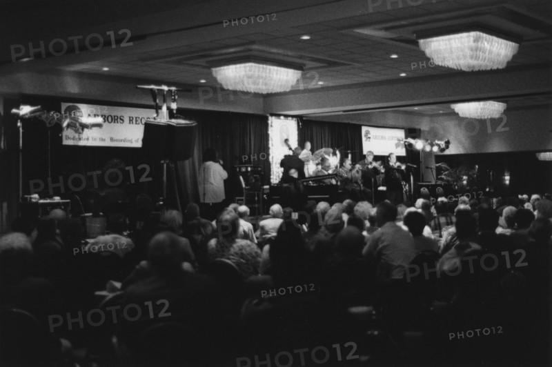 Band on stage, The March of Jazz, Clearwater Beach, Florida, 2000. Creator: Brian Foskett.