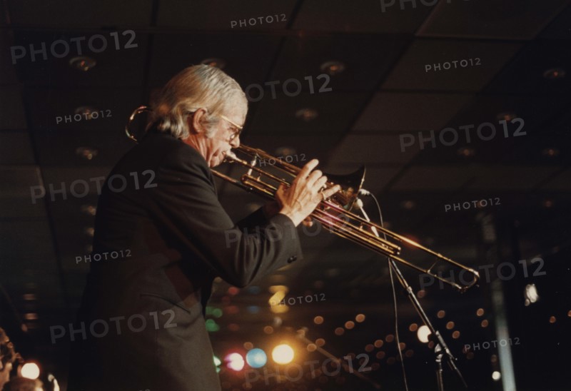 Bob Brookmeyer, Jazz Inn Party, Nordwijk, Netherlands, 1989. Creator: Brian Foskett.