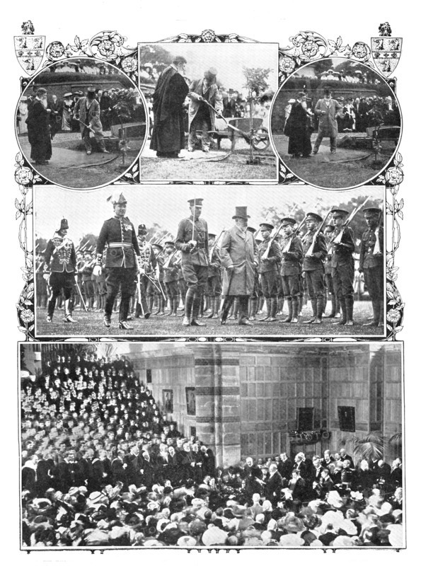 The King at Rugby School, 1909. Creators: Montague Dixon, Graphic Photo Union, World's Graphic Press.