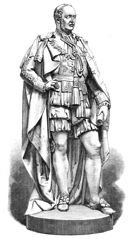 Statue of the late Prince Consort, at Belfast, 1870. Creator: Unknown.