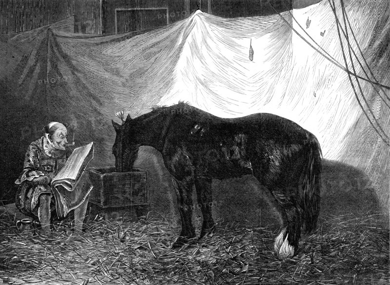 Behind the Scenes, by J. A. Fitzgerald, 1870. Creator: Unknown.