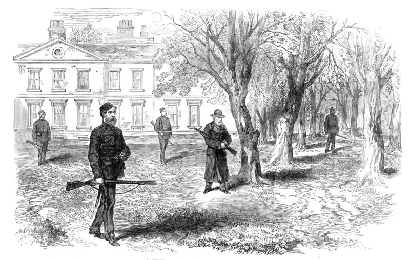 Sketches from Ireland: a Meath country gentleman walking in his park, 1870. Creator: Unknown.