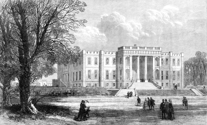 Kimbolton Castle, Huntingdonshire, the seat of the Duke of Manchester, 1870. Creator: Unknown.