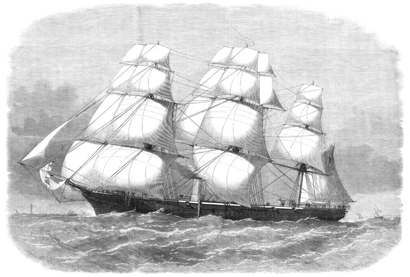 H.M. Corvette Volage, 1870. Creator: Unknown.