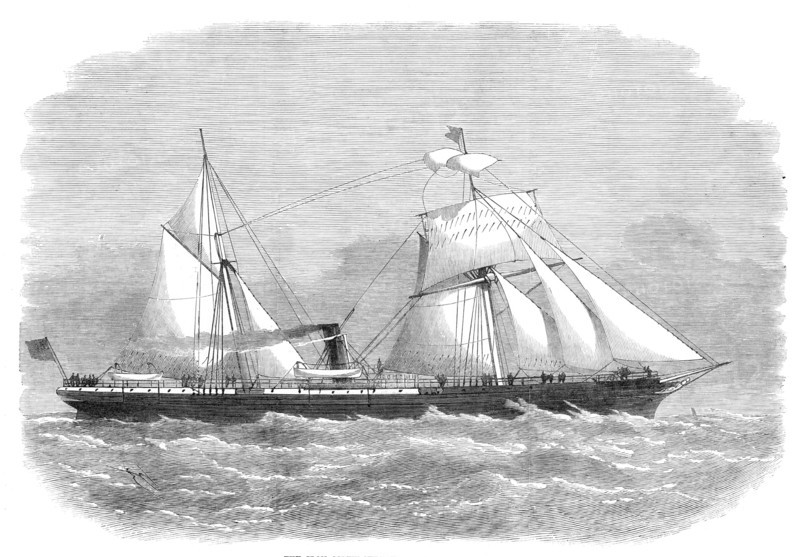 The iron screw-steamer Limari, for Valparaiso, 1870. Creator: Unknown.