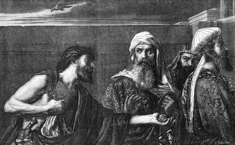 The Remorse of Judas, by E. Armitage, A.R.A., 1870. Creator: W Thomas.