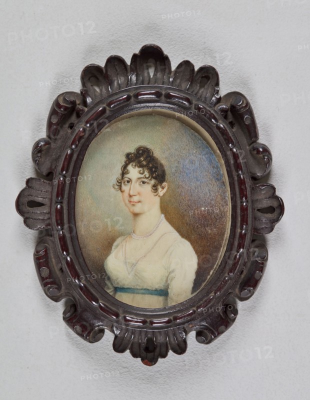 Miniature portrait of a lady, 1790-1804. Creator: Unknown.