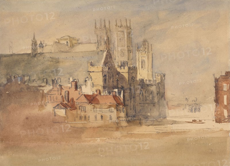 Westminster Hall and Abbey, 1810-30. Creator: David Cox the Elder.