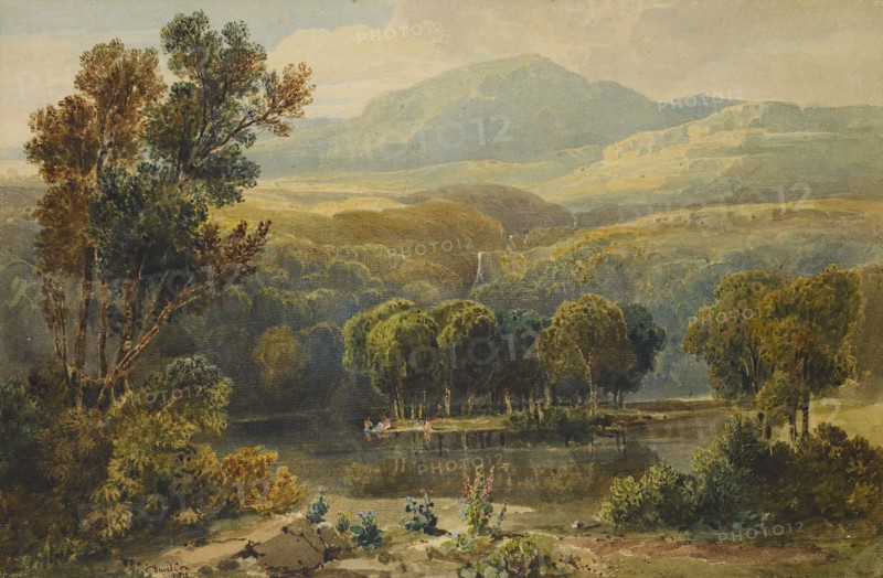 Lake Scene, North Wales, 1811. Creator: David Cox the Elder.
