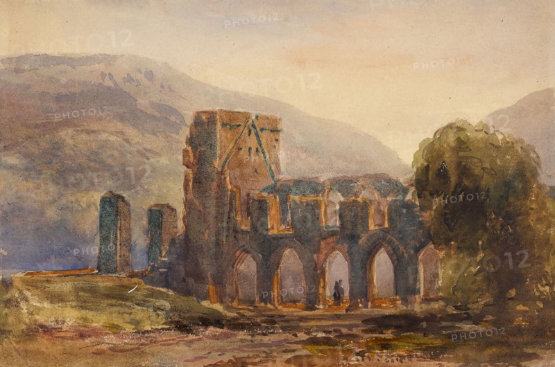 Llanthony Abbey, 1825-45. Creator: David Cox the Elder.