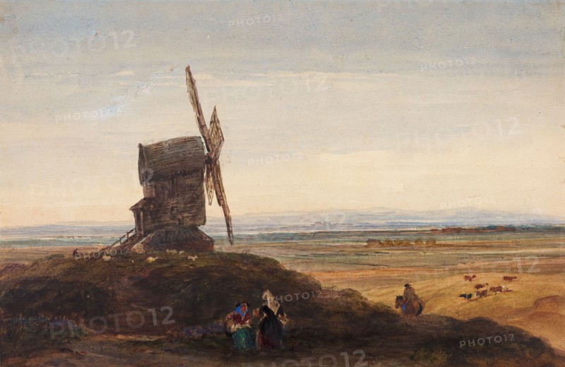A Windmill, c1830s. Creator: David Cox the Elder.