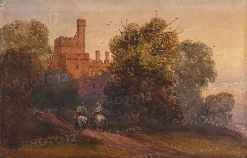 Haddon Hall, c1830s. Creator: David Cox the Elder.