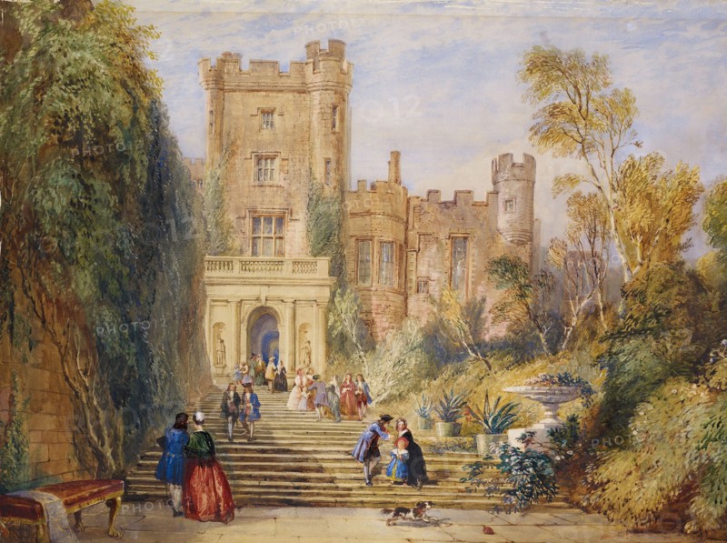 Powys Castle, Wales, 1885. Creator: David Cox the Younger.