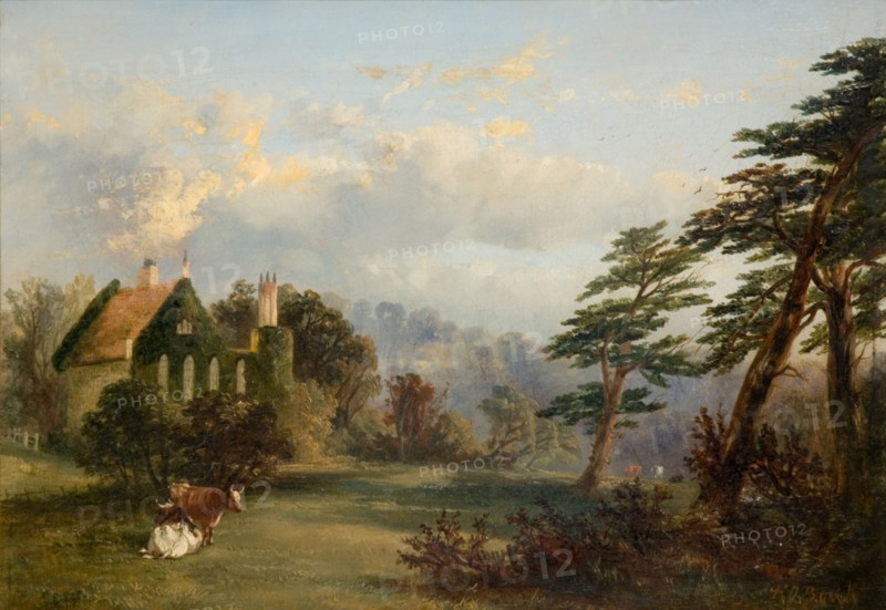 Hockley Abbey, Birmingham, 1842. Creator: Edward Orlando Bowley.